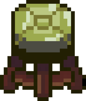 Shiny Leather Green Stool.png