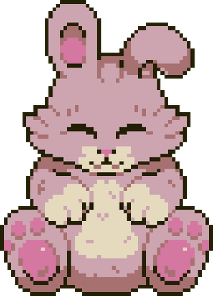 Giant Pink Bunny Plushie.png