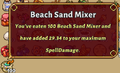 Beach sand mixer stats at 100 (Patch 1.4)